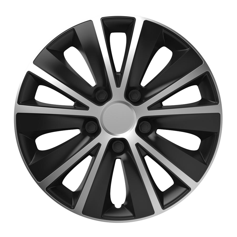 Puklice 14" Rapide silver and black V