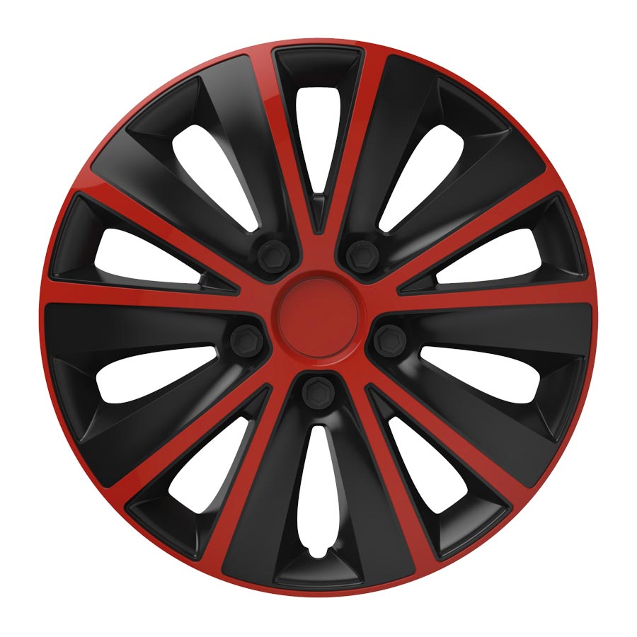 Puklice 14" Rapide red and black V