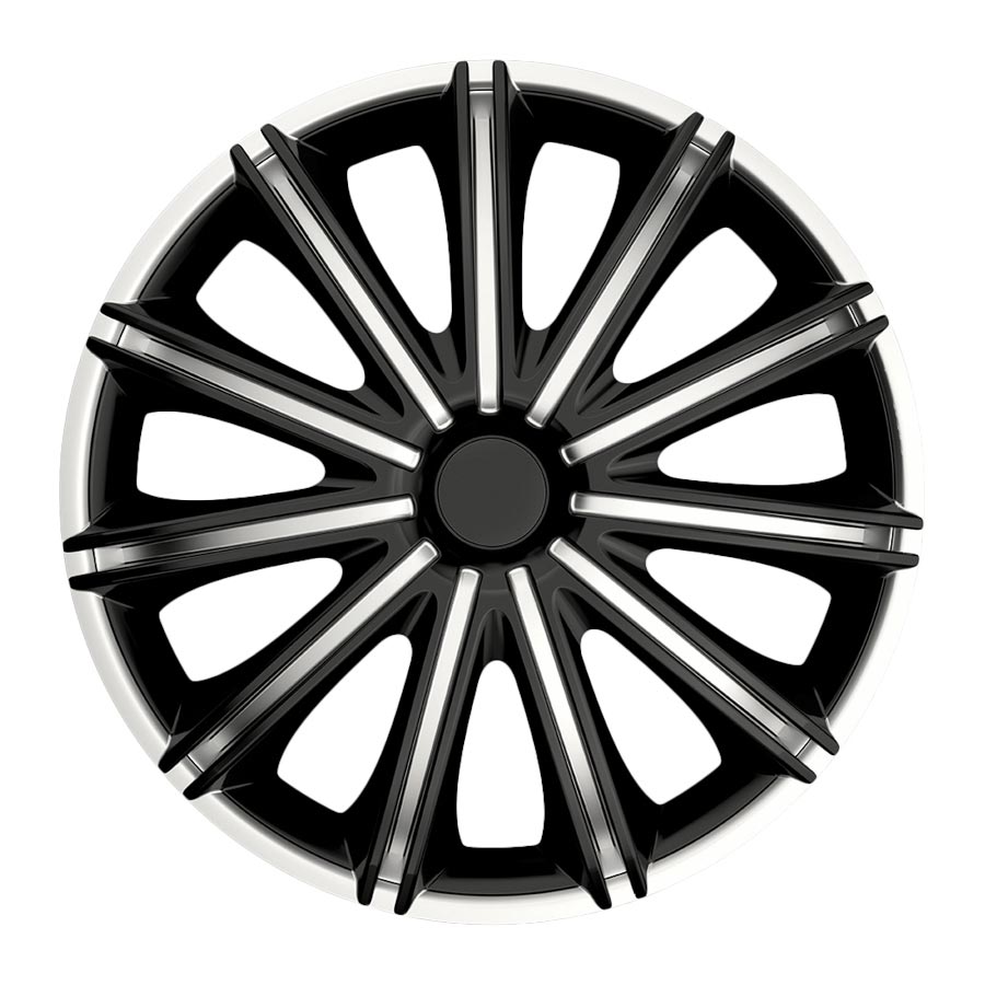 Puklice 15" Nero silver and black A