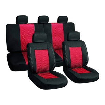 Autopoťahy univerzálne červené - predné + zadné sedadlá 7863