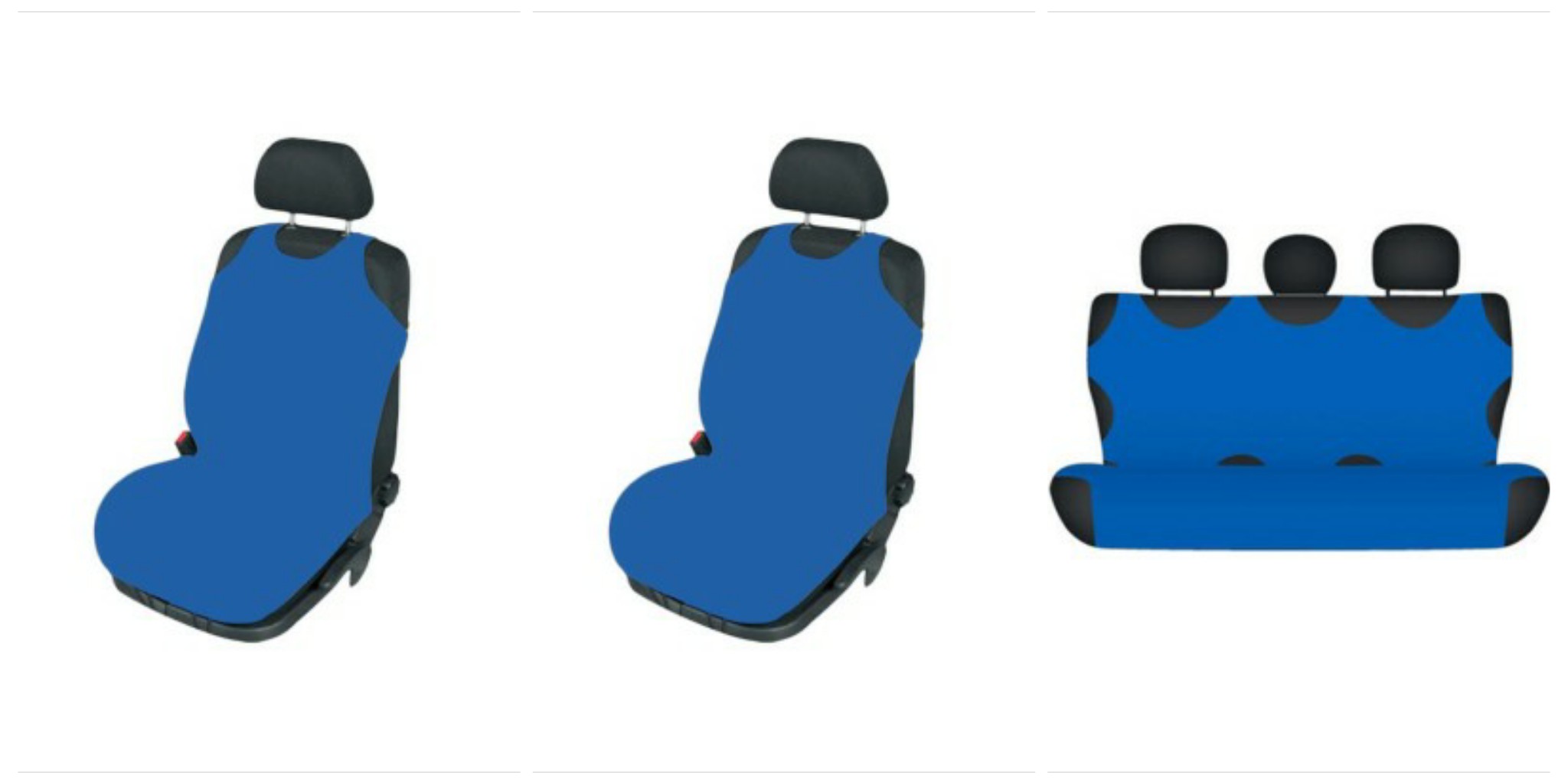 Autotričká modré - predné + zadné sedadlá