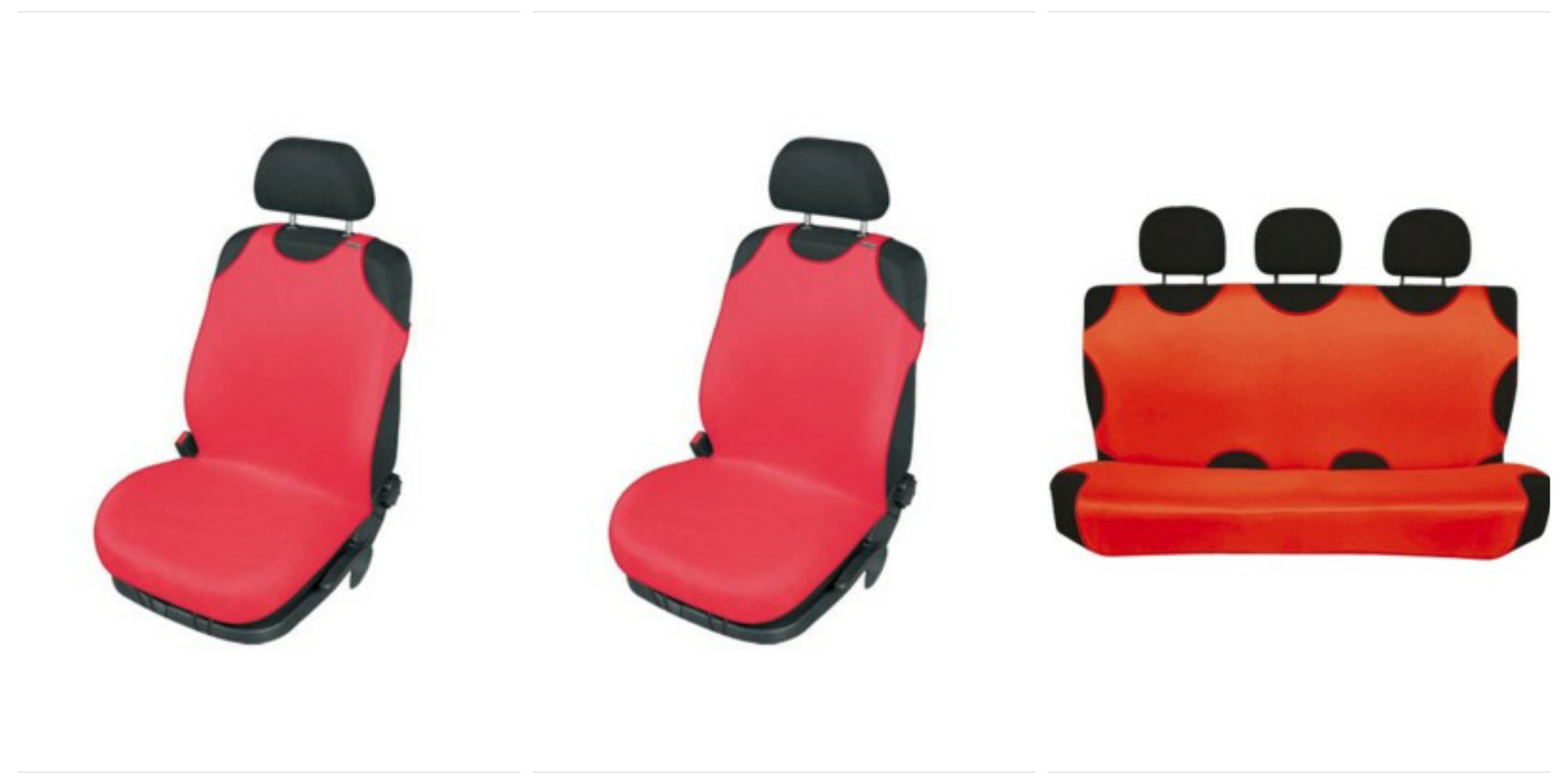 Autotričká červené - predné + zadné sedadlá